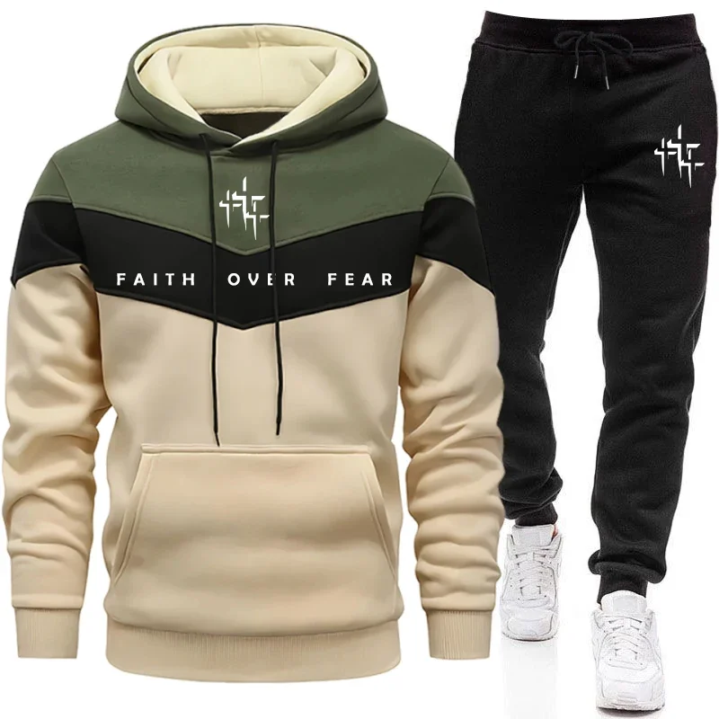 Winter Clothing For Men - Conjunto Deportivo para Hombre Faith Over