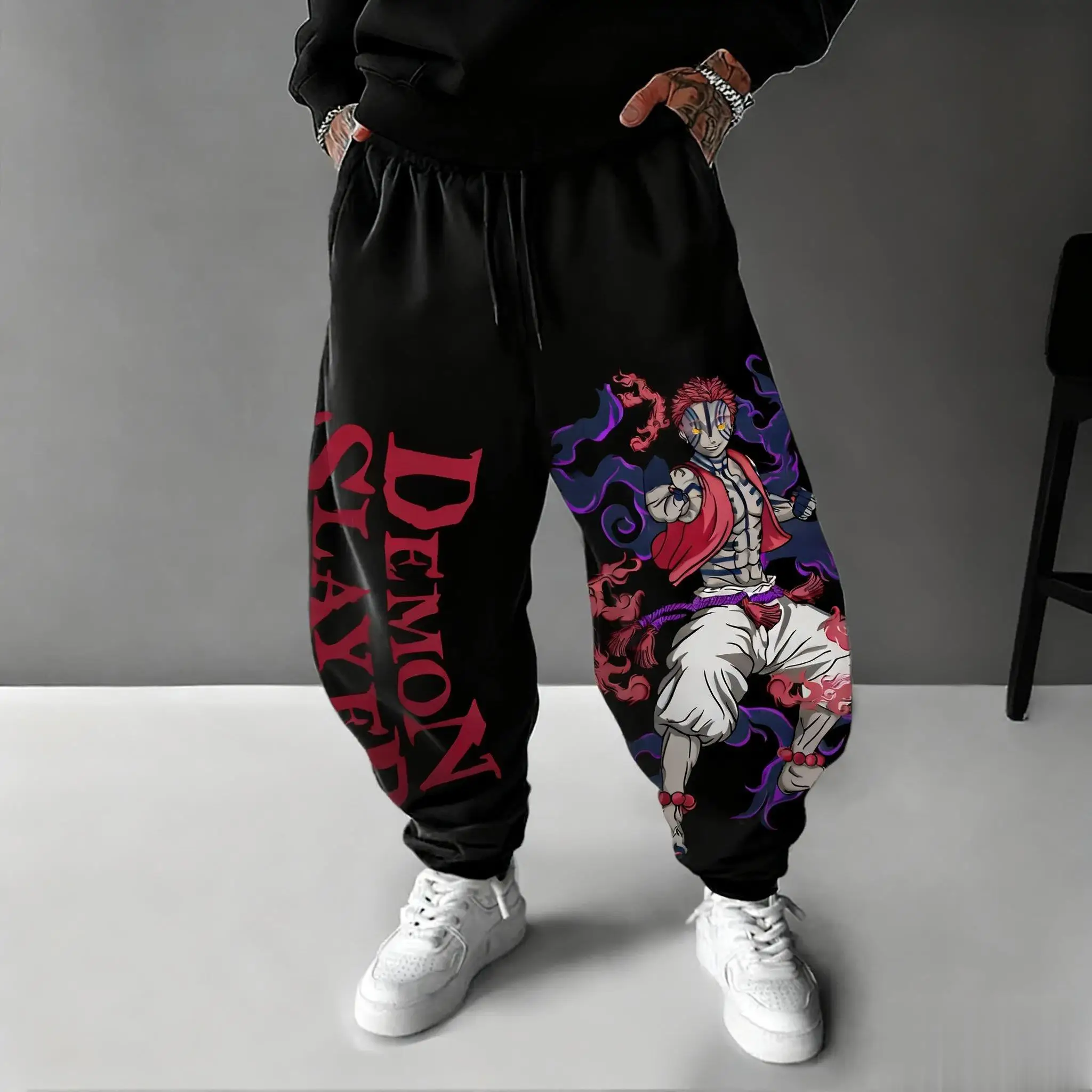 Winter Clothing Anime - Pantalones de Anime Demon Slayer Akaza