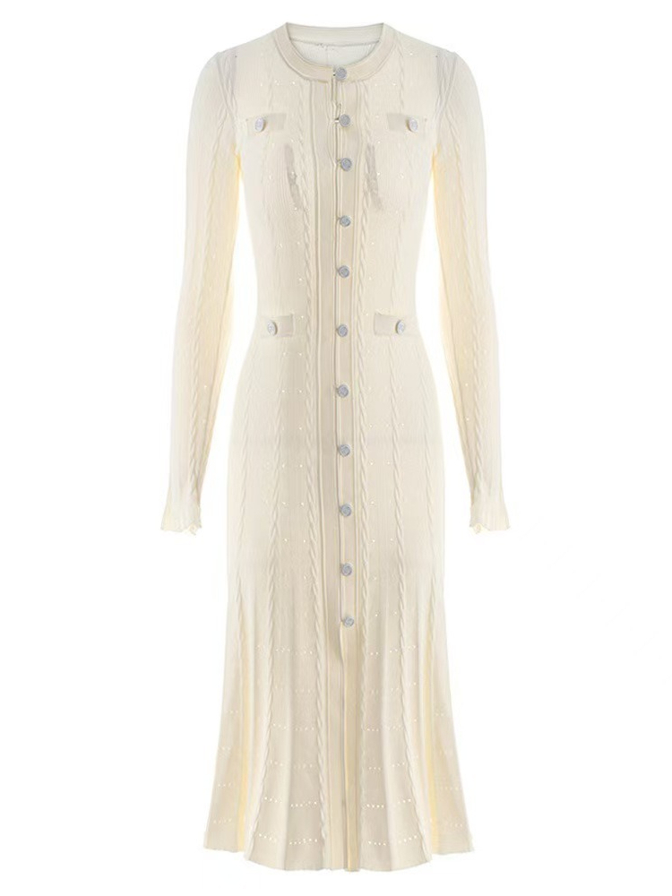 Winter Clothing In French - Vestido de Manga Larga con Cuello