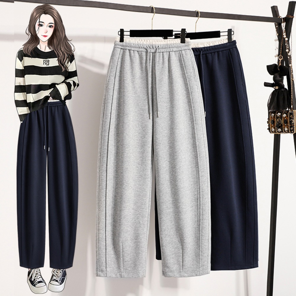 Winter Clothing Youtube - Pantalones informales de cintura alta empalmados,