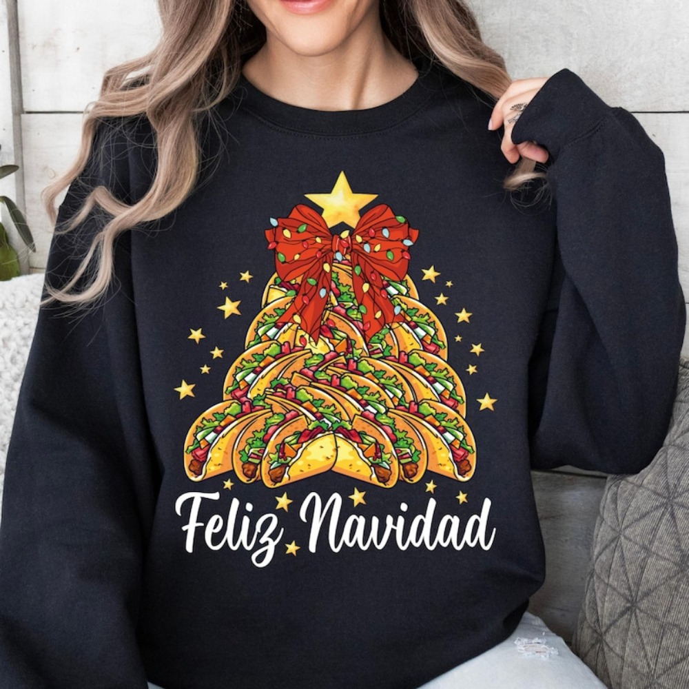 Winter Clothing In Spanish - Sudadera con capucha mexicana de Navidad,