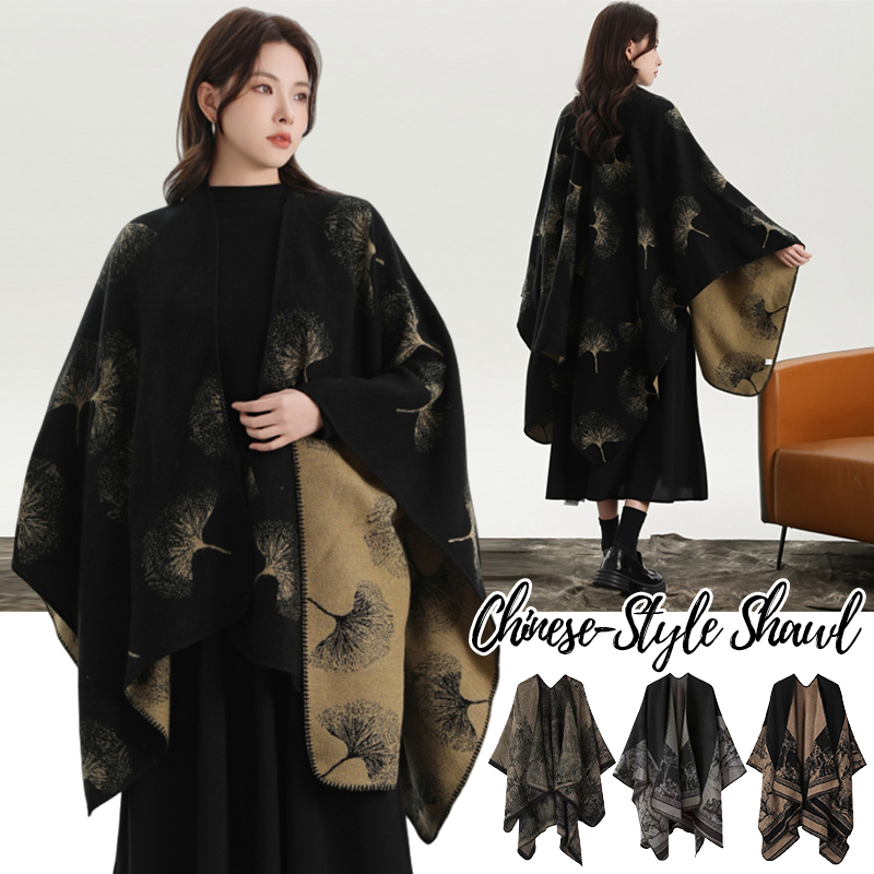 Winter Clothing Ideas For Women - Chal de punto estampado para mujer,