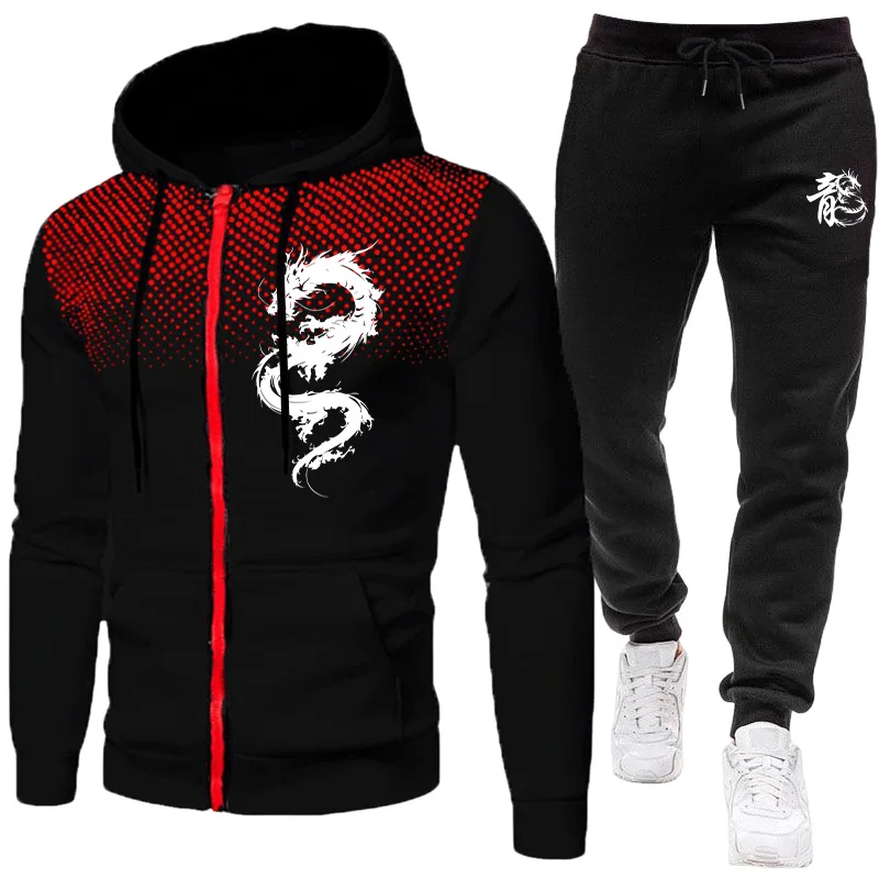 Winter Clothing For Men - Conjunto de Dos Piezas con Estampado