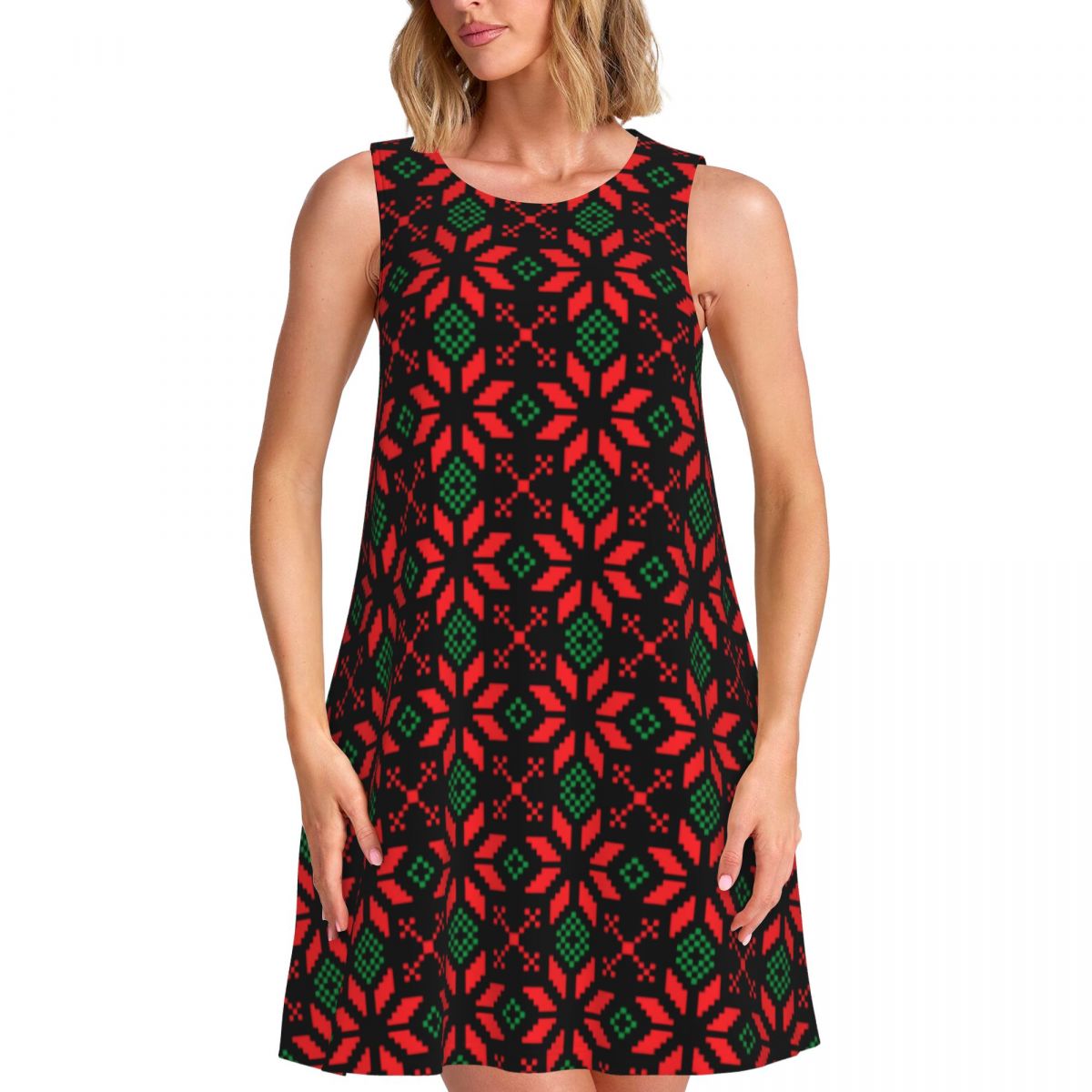 Winter Clothing Ideas For Women - Vestido Casual Nórdico Navideño de Invierno