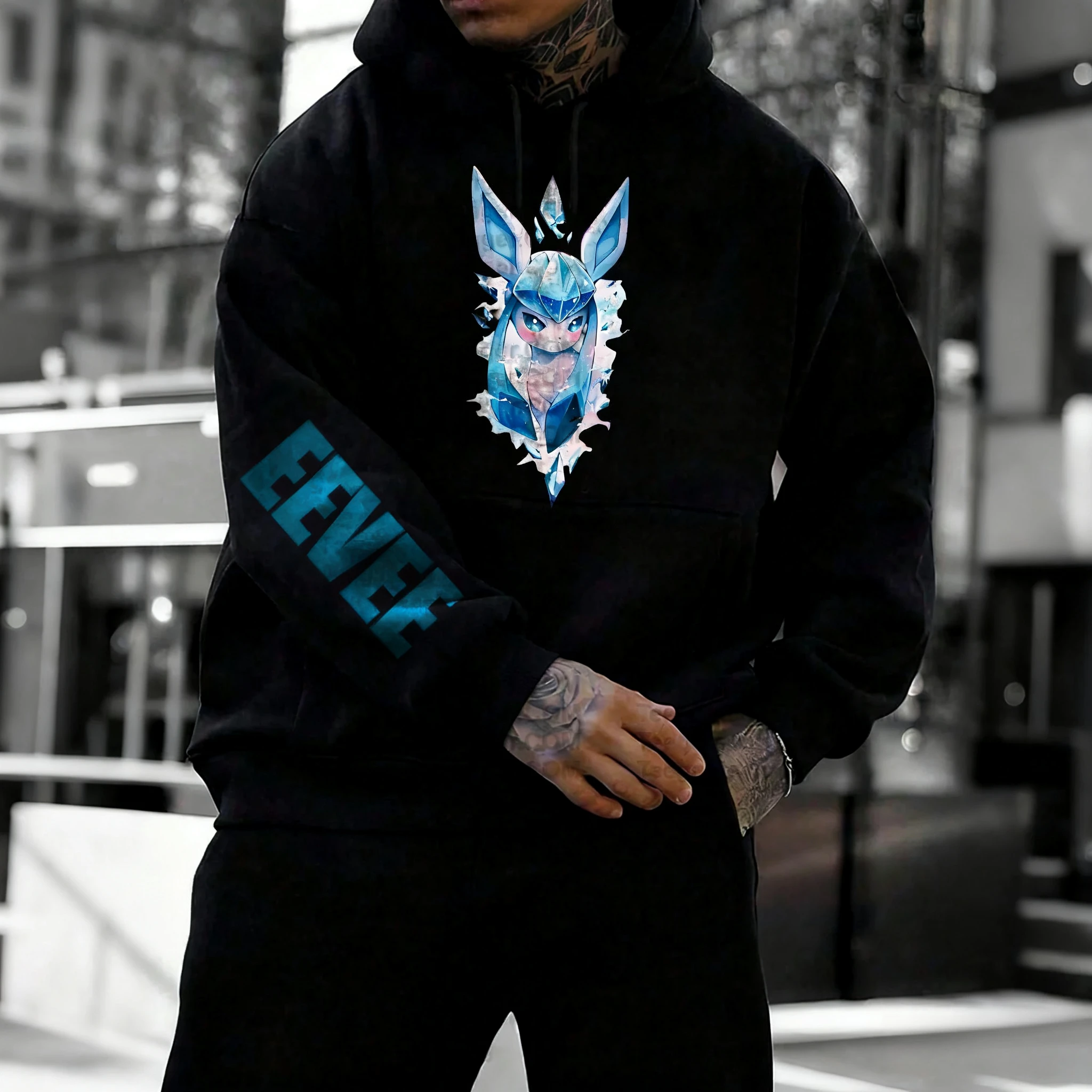 Pokémon Anime moda Hip Hop nue - Winter Clothing Anime reseña y precio