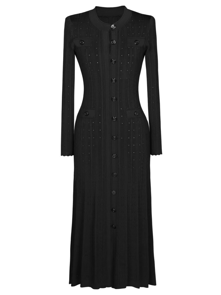 Vestido de Manga Larga con Cue - Winter Clothing In French reseña y precio
