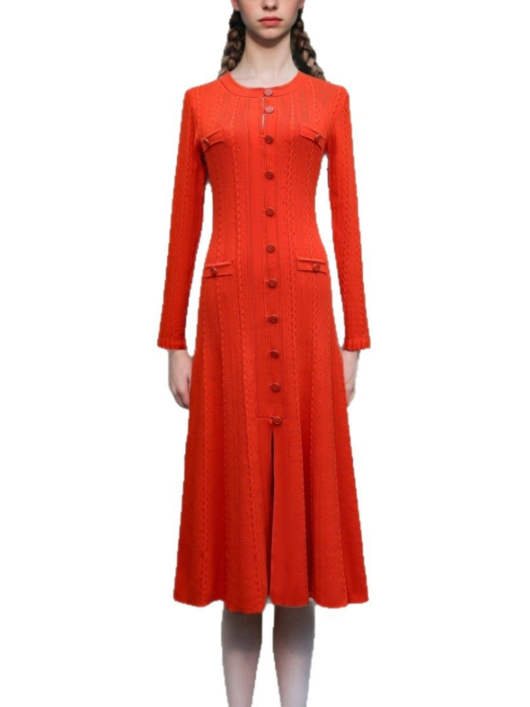 Vestido de Manga Larga con Cue - Winter Clothing In French reseña y precio