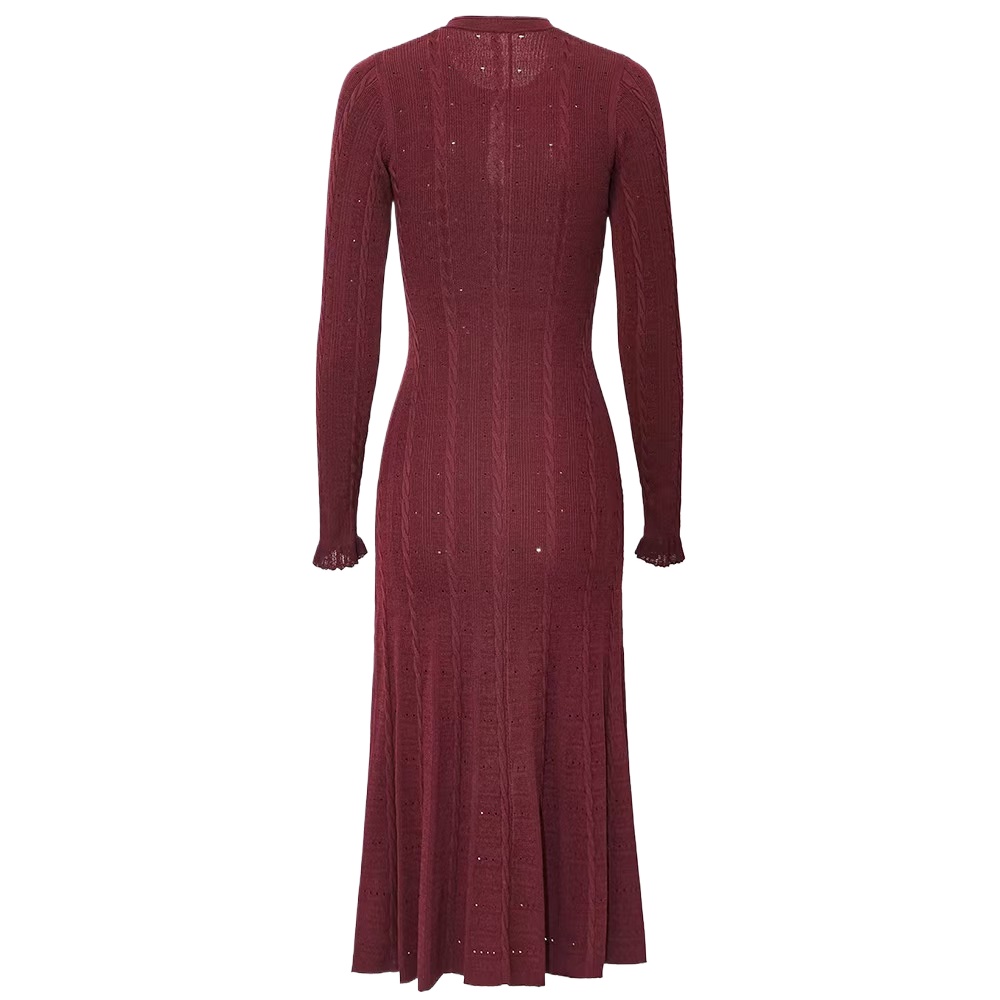 Vestido de Manga Larga con Cue - Winter Clothing In French reseña y precio