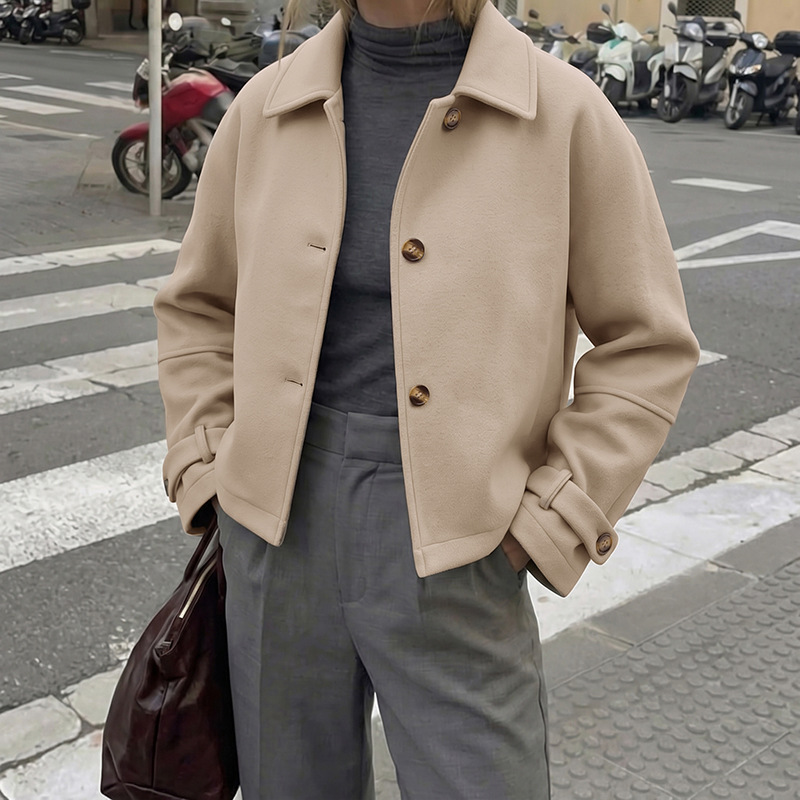 Abrigo de lana de corte recto  - Winter Clothing Youtube reseña y precio